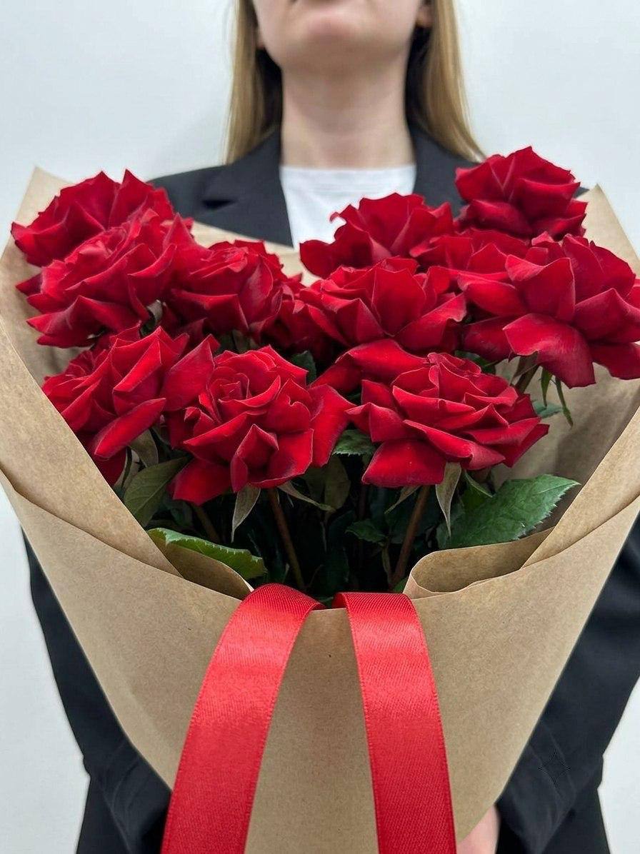 Моно-букет из французских роз